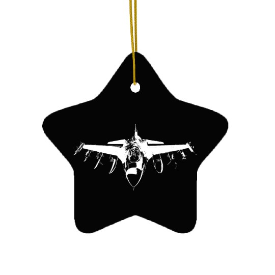 Fighter jet pilot airforce Ceramic Ornaments
