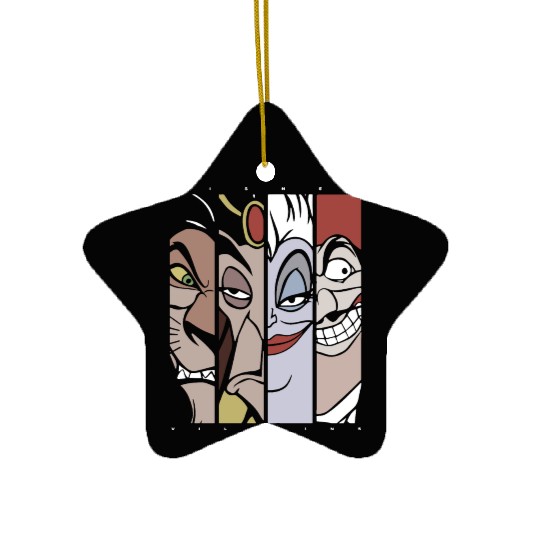 Disney Villains Lion King Hook Little Mermaid Alad Ceramic Ornaments