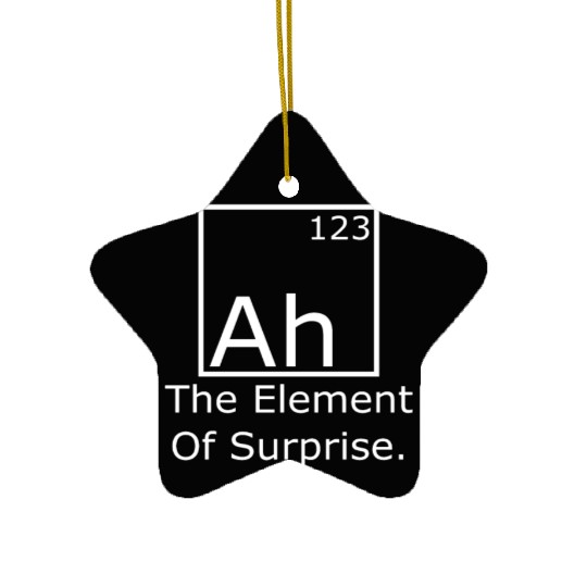 Ah The element of surprise Ceramic Ornaments