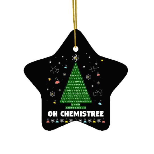 Oh Chemistree Periodic Table Christmas Tree Ceramic Ornaments