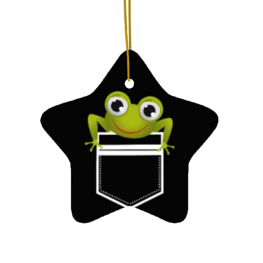 Cute Pocket Frog Toad Amphibian Animal Gift Ceramic Ornaments