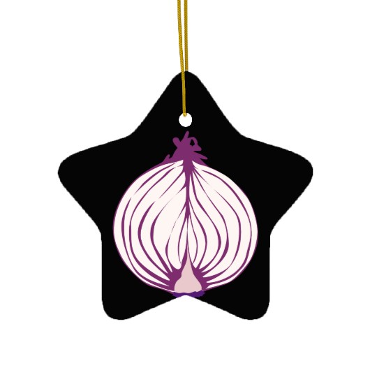 Red Onion Ceramic Ornaments