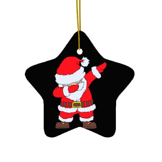 Dabbing Santa Ceramic Ornaments Santa Claus Christmas Dab