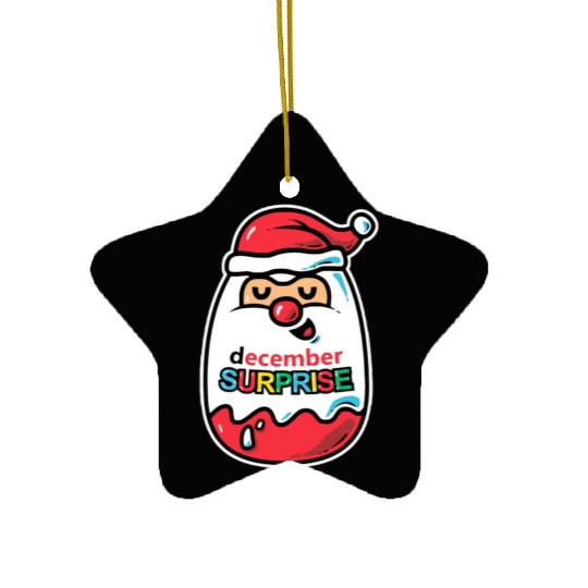December Surprise Ceramic Ornaments