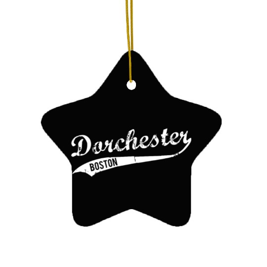 Dorchester Boston Massachusetts Vintage Look Ceramic Ornaments
