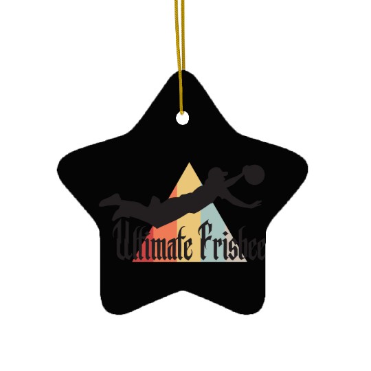 Ultimate Frisbee Layout Ceramic Ornaments