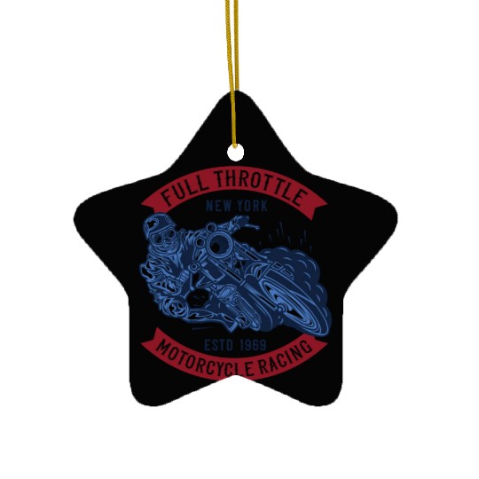 Motorcycle Racing Ceramic Ornaments