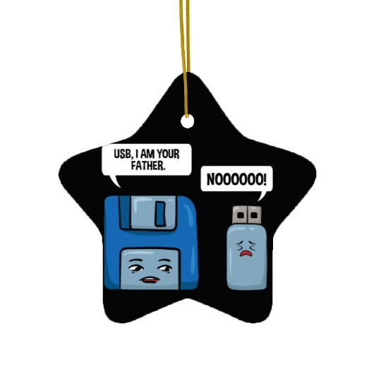 Floppy Disc USB Data Nerd Computer Science Gift Ceramic Ornaments