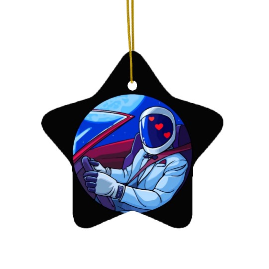 SpaceX Tesla Starman Ceramic Ornaments