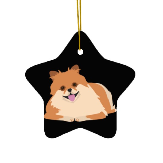 Favorite Dogs Cute Pomeranian - Gift Idea Ceramic Ornaments