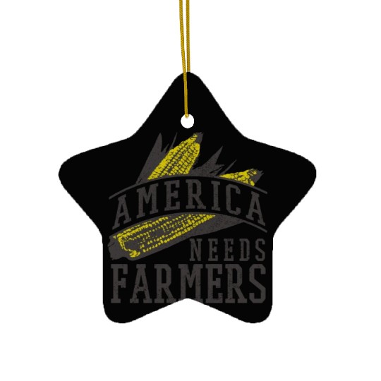 America Needs Farmers Ceramic Ornaments