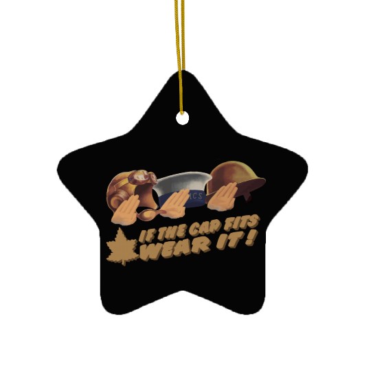 World War 2 Canadian Recruitment Design Ceramic Ornaments