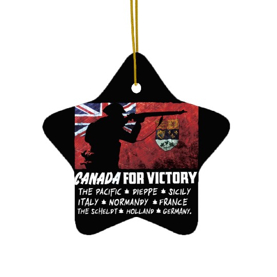 Canadian World War 2 Battles Ceramic Ornaments