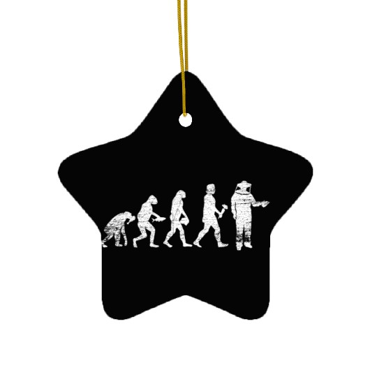Beekeeper Evolution Ceramic Ornaments