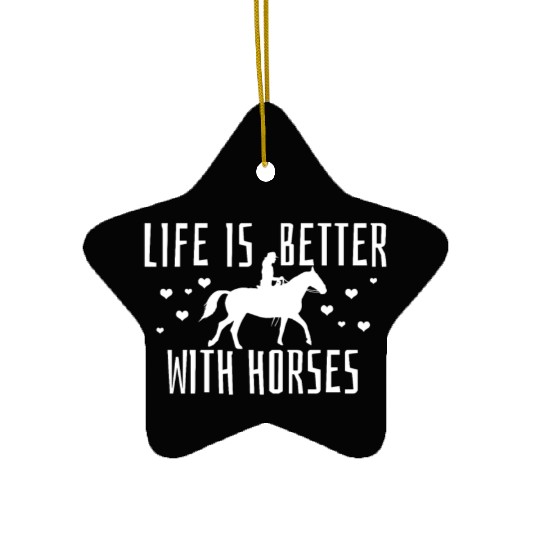 Horseback Horse Equestrian Ceramic Ornaments