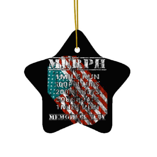 2019 Murph Challenge Memorial Day WOD Workout Gym Ceramic Ornaments