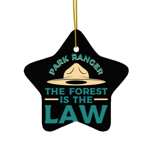 Park Ranger Law Gift Ceramic Ornaments