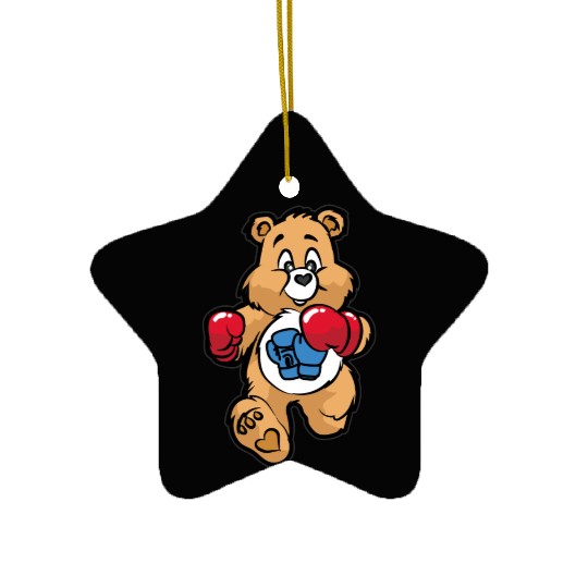 TEDDY BEAR BOXER Boxing Figher Son Daughter Ceramic Ornaments