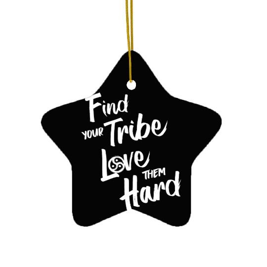 Find Your Tribe - BDSM Triskelion Ceramic Ornaments