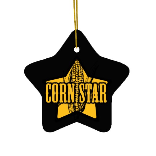 CORN STAR Farmer Ceramic Ornaments