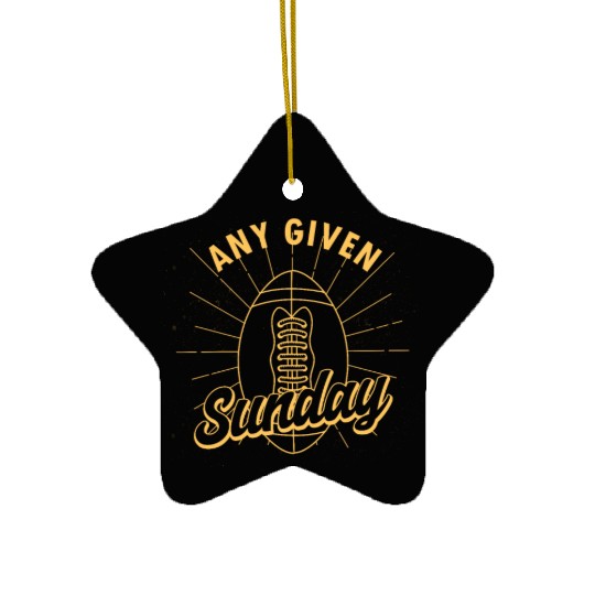 Any Given Sunday American Football Soccer Players Ceramic Ornaments
