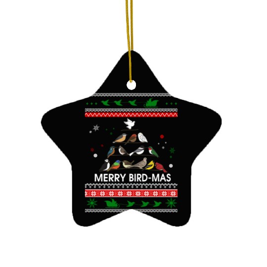 Bird Christmas Bird mas Ceramic Ornaments