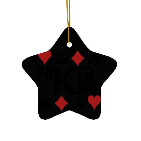 Poker King Ceramic Ornaments