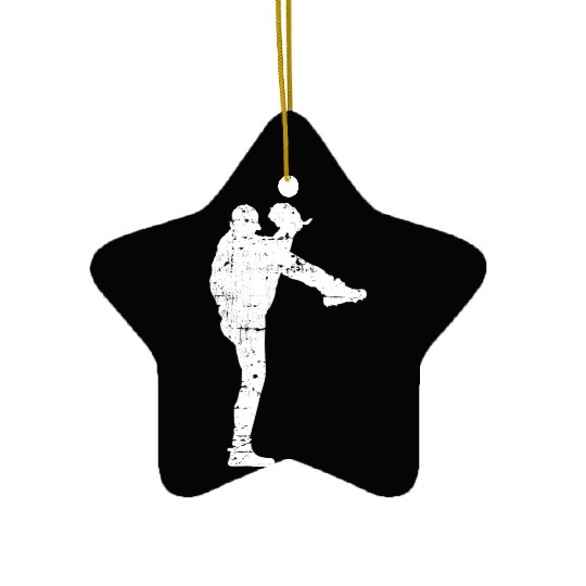 Baseball Pitcher Ceramic Ornaments