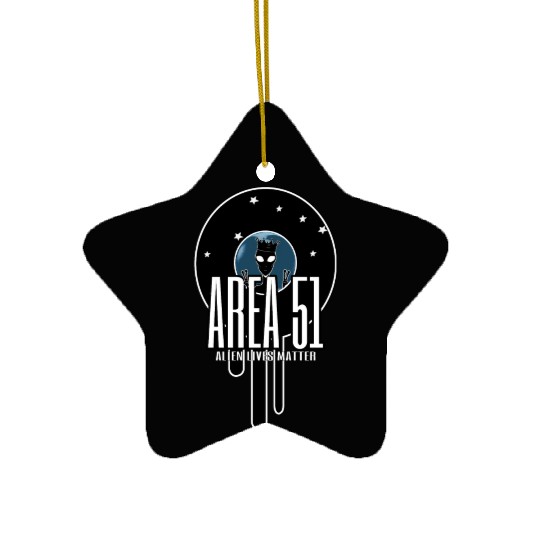 Alien Area 51 Ceramic Ornaments
