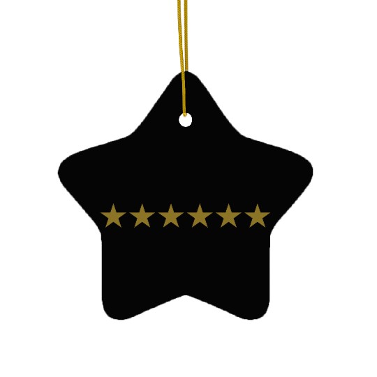 STAR STARS MILITARY BARS Vector C Ceramic Ornaments
