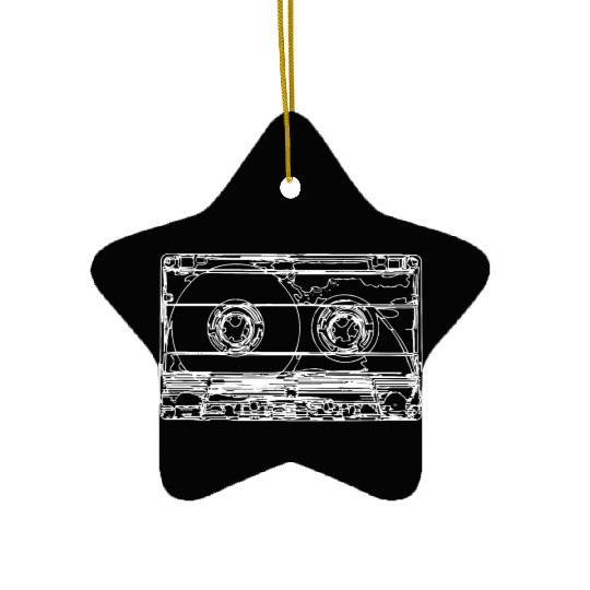 Cassette Tape Ceramic Ornaments