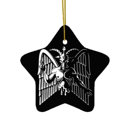 Dark Goat Baphomet - Satanic Lucifer Beelzebub Ceramic Ornaments