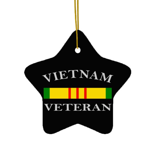 Vietnam Veteran Design Ceramic Ornaments