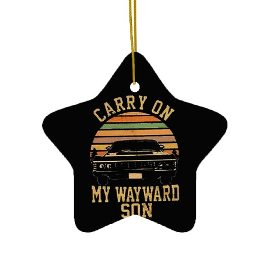 Supernatural Vintage Ceramic Ornaments Carry On My Wayward Son
