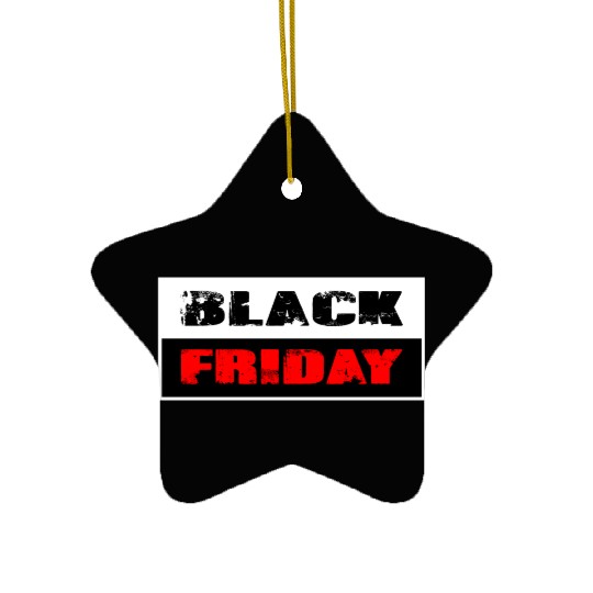 Black Friday Ceramic Ornaments