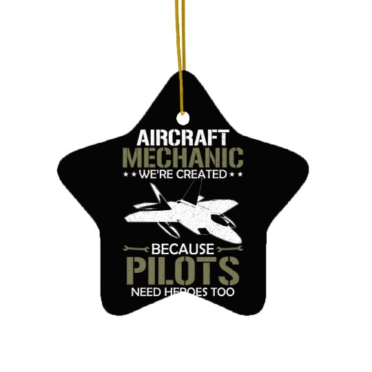 Aircraft Mechanic Ceramic Ornaments
