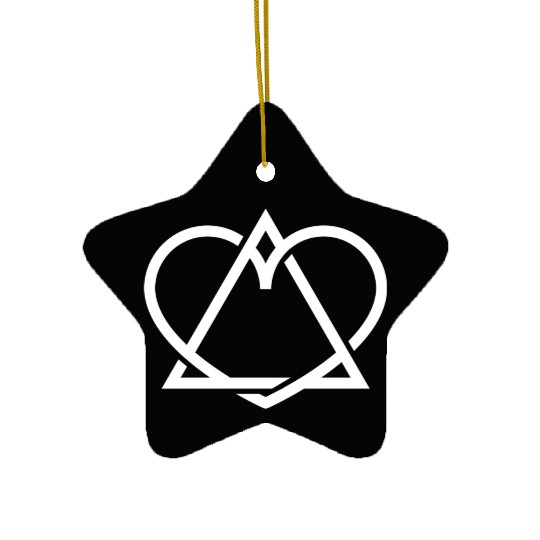 Adoption child adoption icon icon heart triangle Ceramic Ornaments