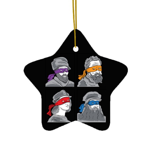 Leonardo Donatello Raphael Michelangelo Gift Ceramic Ornaments