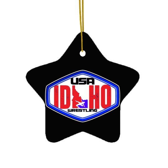 Idaho Division Team USA Wrestling Ceramic Ornaments