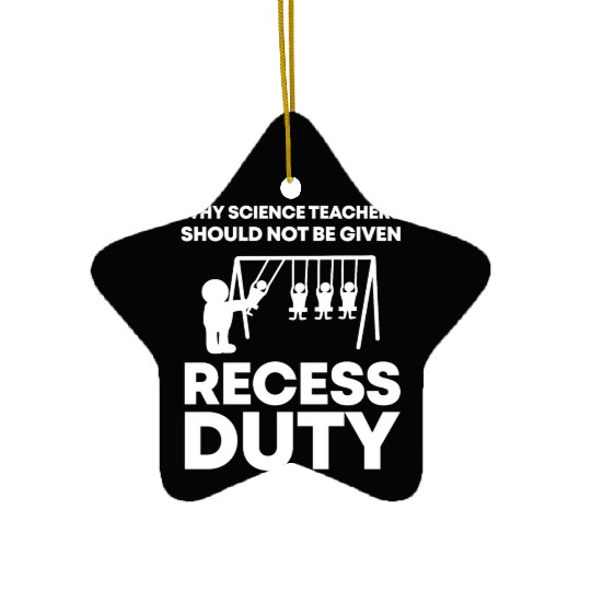 Funny Science Teacher Physics Student Ceramic Ornaments