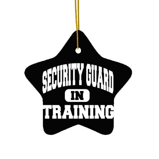 Security Guard In Training Ceramic Ornaments