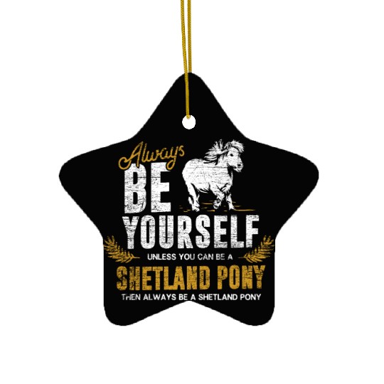 Shetland Pony Gift Ceramic Ornaments