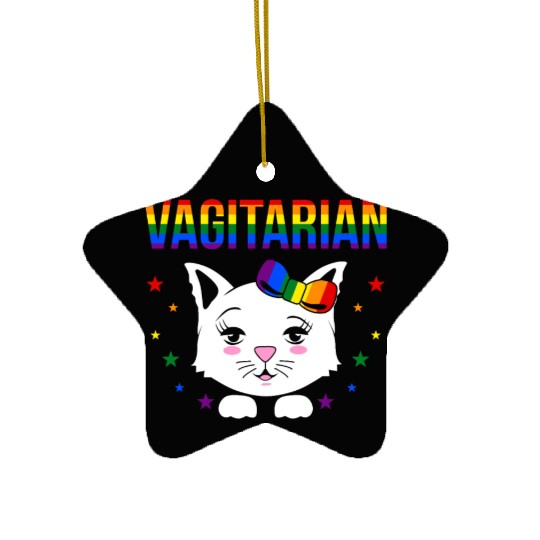 vagitarian venom Ceramic Ornaments