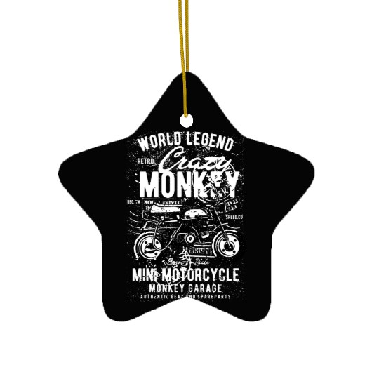 Crazy Monkey Ceramic Ornaments