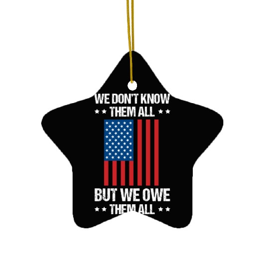 Memorial Day Veterans Day USA U.S. Army America Mi Ceramic Ornaments