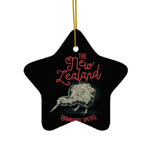 Kiwi New Zealand Ceramic Ornaments