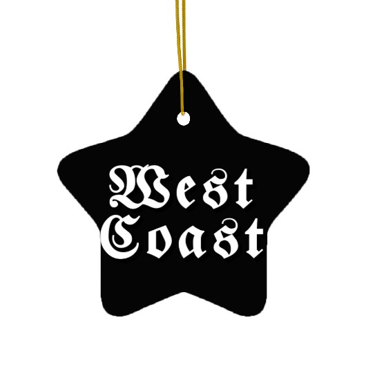 West Coast Fraktur Ceramic Ornaments