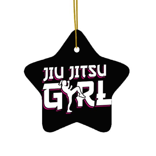 Jiu Jitsu Girl Martial Arts Mixed Martial Arts Ceramic Ornaments