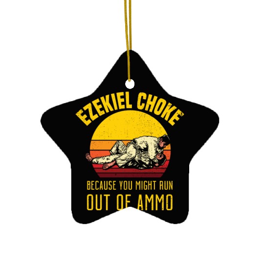 Funny Jiu Jitsu Ceramic Ornaments - Ezekiel Choke - Jiujitsu H