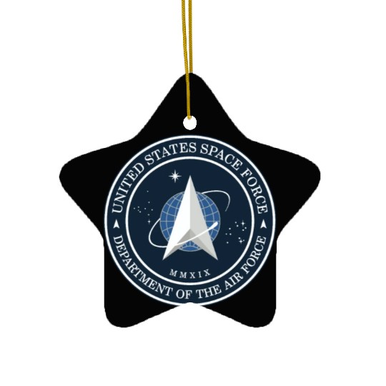 New Space Force Logo 2020 USSF Ceramic Ornaments